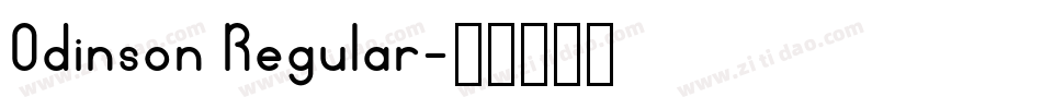 Odinson Regular字体转换